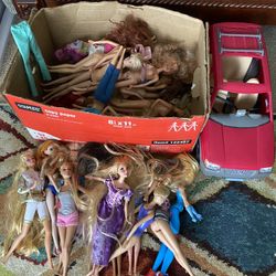 Large Box Of Barbie’s 