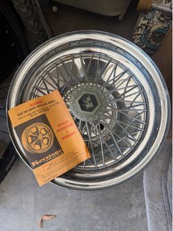 15x6.5 Keystone spoke wire rims 4x114 $450