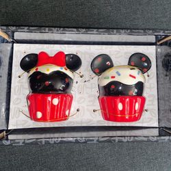 Disney Minnie & Mickey Mouse Ceramic Salt & Pepper Shakers