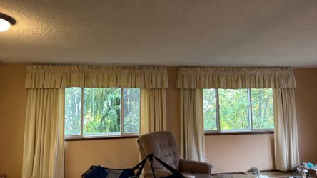 Heavy duty curtains $10. Ea