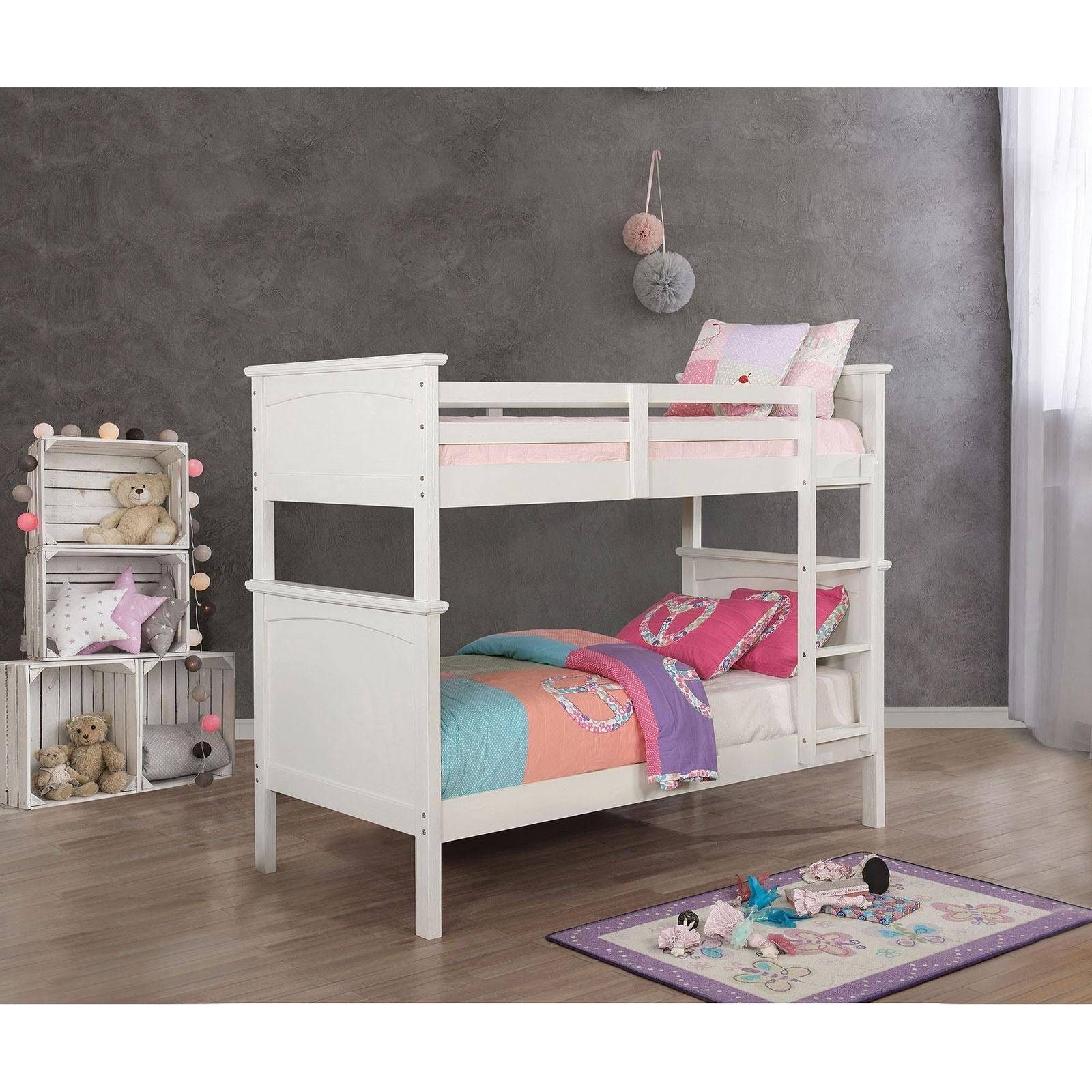 Twin/twin Wooden Bunk Bed @Elegant Furniture