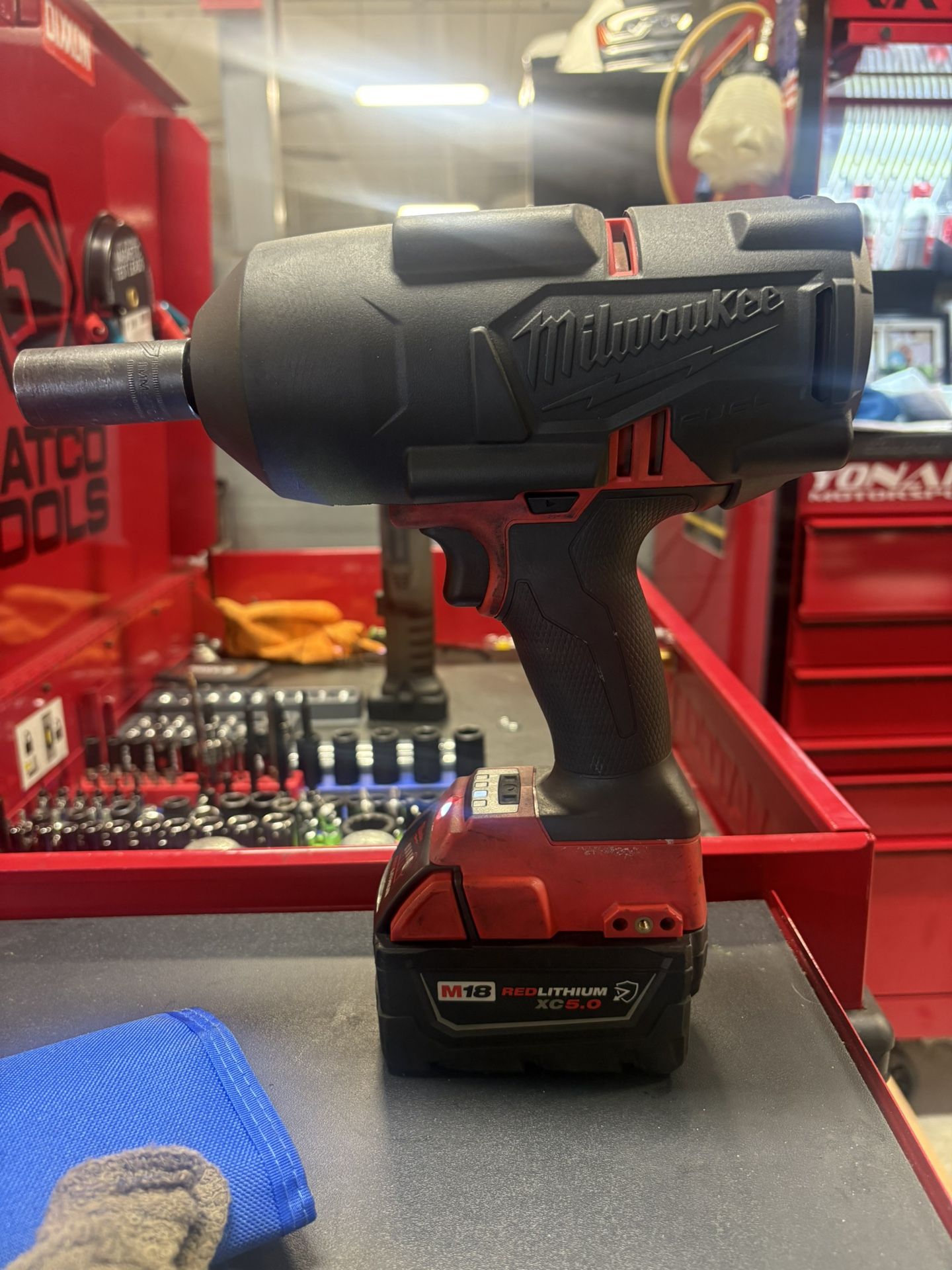 Milwaukee 1/2 inch impact, 2 battery’s and the charger