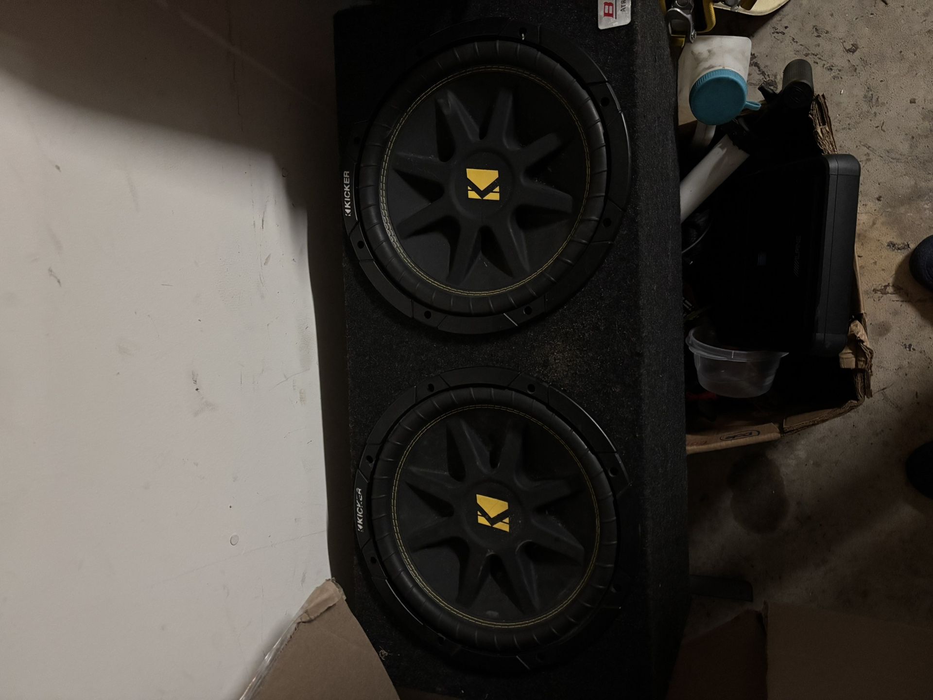 Kicker 12” Subs w/ Box + Alpine MRX-M55 Amp – Full Setup