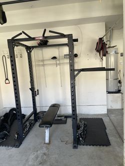 Xtreme Monkey Power Rack + Flat Bench – $275