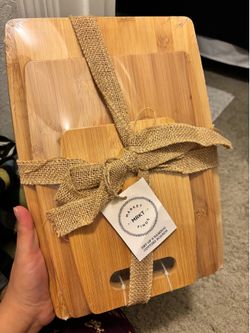 Bamboo cutting boards, set of 3