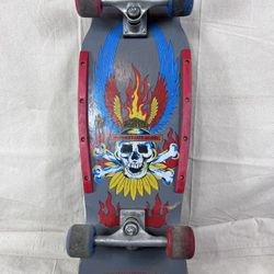 Vtg 1980s Thrasher Skate-Board Complete Skateboard Red Blue Skull Dragon Rare