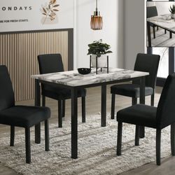 Spring blowout sale. Small five piece dining set only $399. Easy finance option. Same-day delivery or pick up.