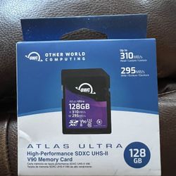 OWC Atlas Pro 128GB SDXC UHS-II V60 Media Card