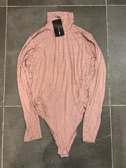 Fashion Nova Pamela Turtleneck Long Sleeve Bodysuit Rose 3X NWT