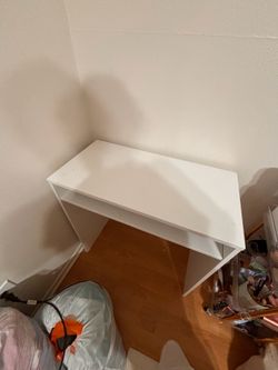 small white desk