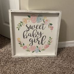 WALL DECOR Sweet Baby Girl