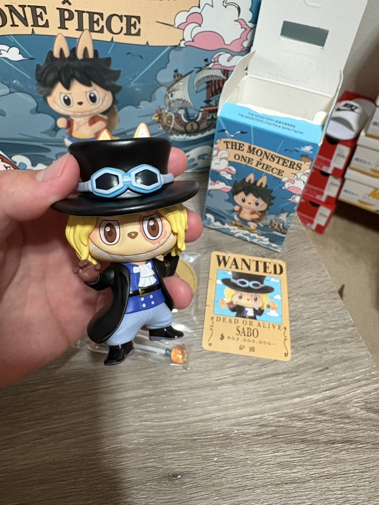 100% AUTHENTIC POP MART Monsters x One Piece Series Figure - Sabo