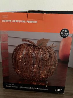 Lighted pumpkin
