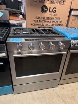 Slide stove gas range air fry KITCHENAID w 30”