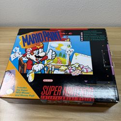Mario Paint for Super Nintendo SNES Complete In Box CIB Great Shape With Mouse