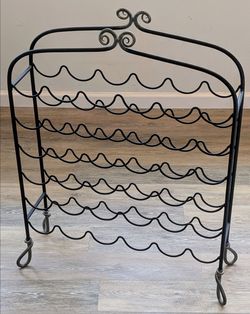 Wrought Iron 36 Bottle Wine Rack