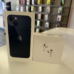 Iphone 13 brand new sealed pack With Airpods 