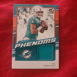 Tua Tagovailoa Donruss Jersey Rookie Card 