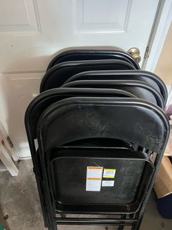 7 folding chairs