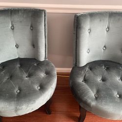 Velvet Green Chairs 