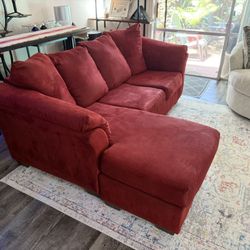 Sofa Chaises by Ashley Furniture, Red, 100% Polyester