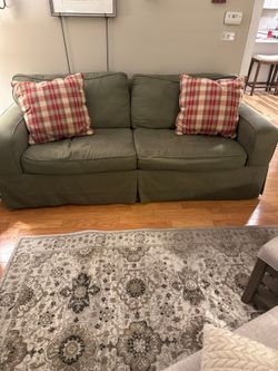 Matching couch and love seat.