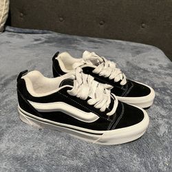 Vans knu School Skate Shoes Black White