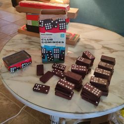 RETRO HALSAM DOUBLE NINE CLUB DOMINOES 