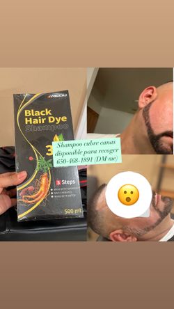 Black Hair Dye Shampoo , Shampoo Para Cubrir Las Canas