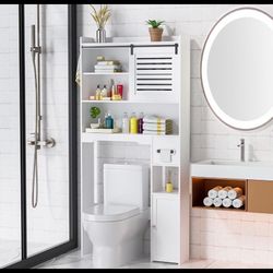 over the toilet storage