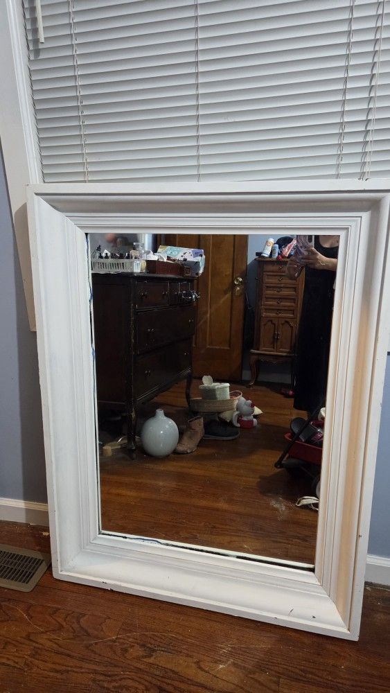 Large Wooden Mirror