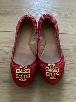 Tory Burch Red leather flats