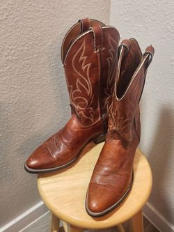 Laredo Men Leather Cowboy Boots-10.5