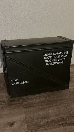 Ammo Box Explosive Rounds Metal Military