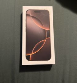 iPhone 16 pro with box and  new charger