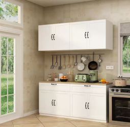 2 Piece Buffet And Upper Cabinet