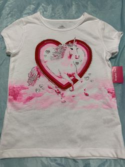 Girl unicorn🦄 shirt (size 4-18)