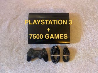 PS3 With 4TB HARD DRIVE LOADED with 150 PLAYSTATION 3 Games + 7500 Retro Classic Games
