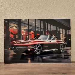 Corvette 12x18 inch Aluminum Protrait