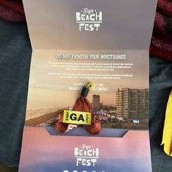 3-Day Baja Beach Fest Wristband – $400 (OBO)
