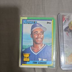 Baseball cards.