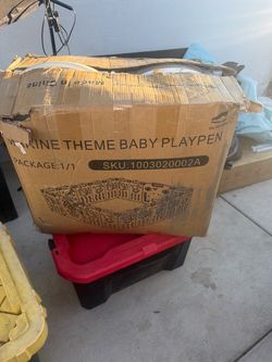 Marine theme playpen