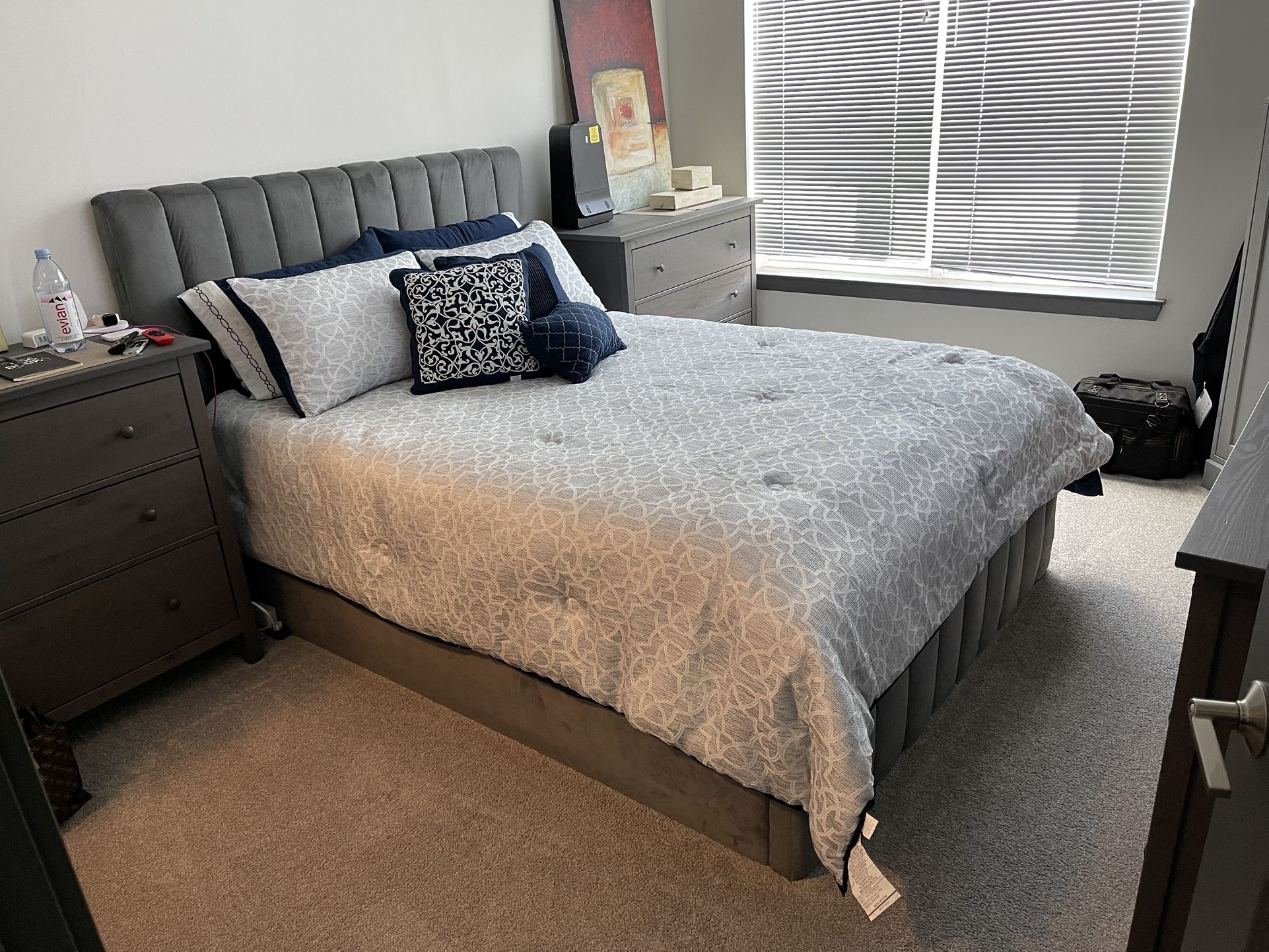 Queen Bed Frame Gray