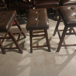 Three 24 Inch BAR STOOLS