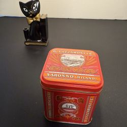 D. Lazzaroni & C. Italy Vintage 1990s Amaretti Di Saronno Cookies Biscotti Tin