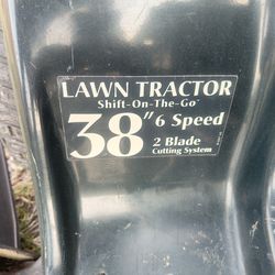 Riding lawnmower for sale