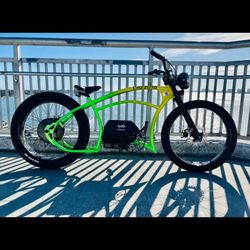 BEACH CRUISER Chopper Custom Made Electric Bike 