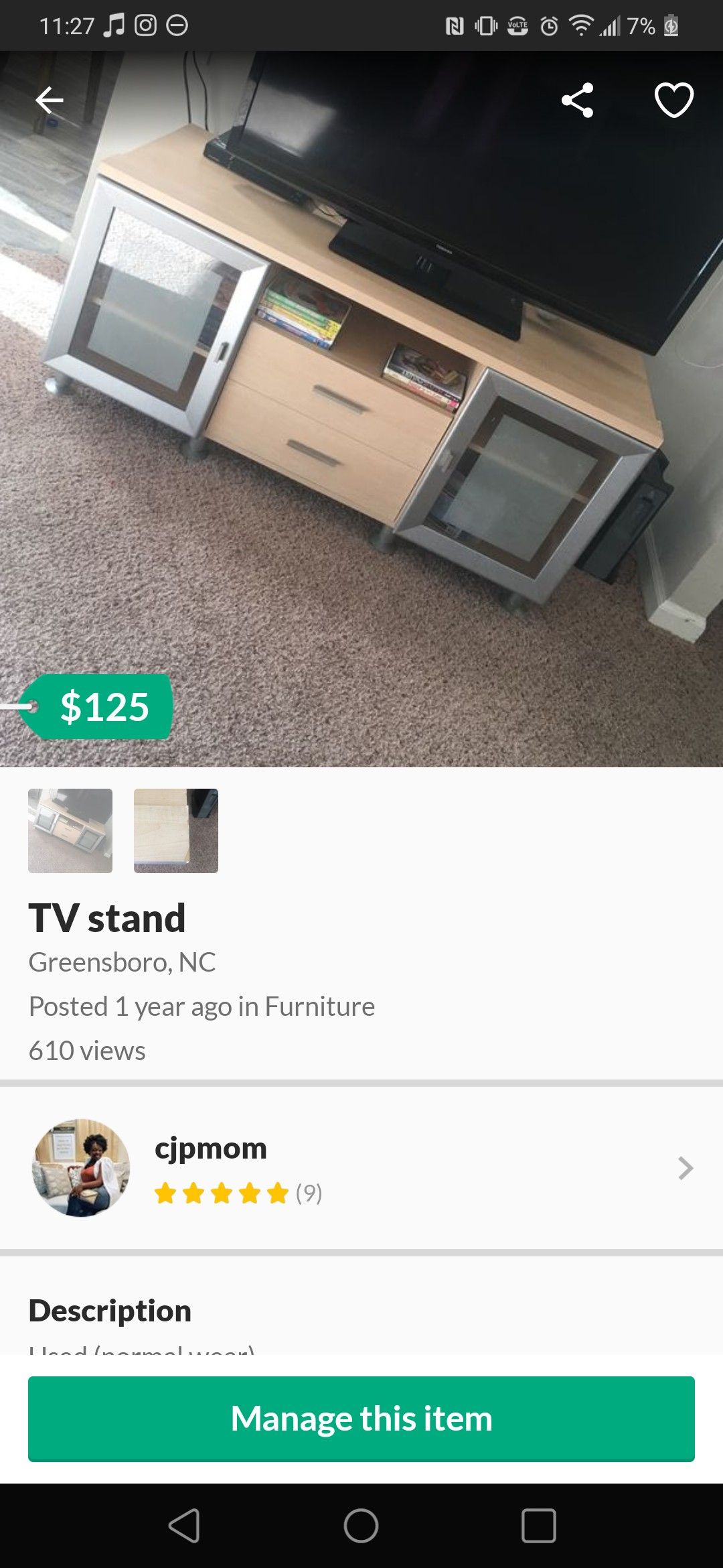 Entertainment TV stand