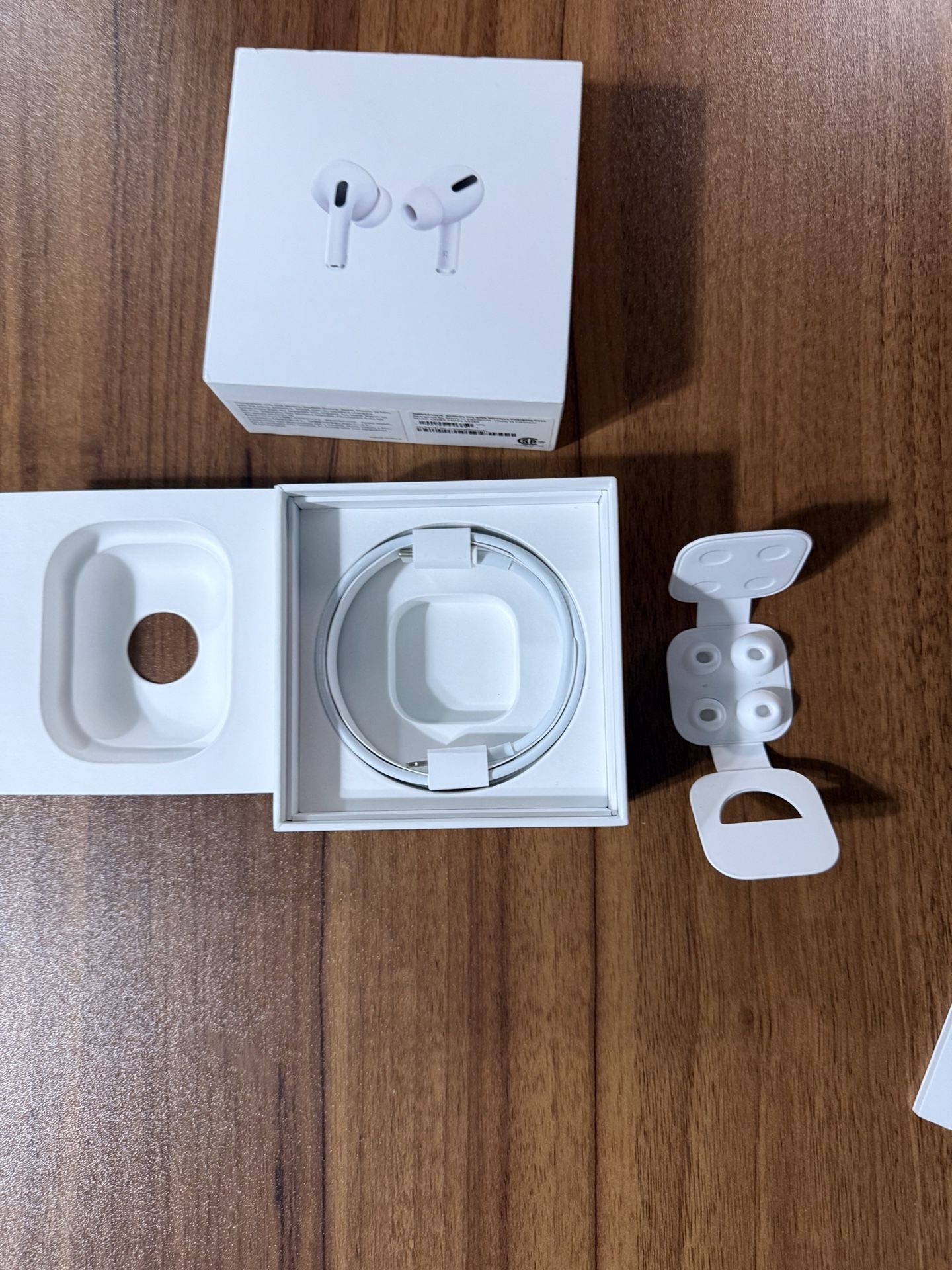Apple AirPods Pro Original Box with Charging Cable and Extra Ear Tips – No AirPo
