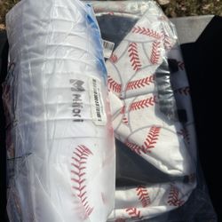 Baseball. Clothes Hamper, And Baseball Buckets.